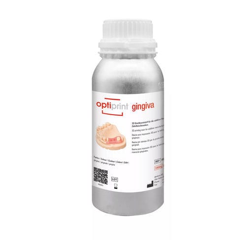 Стоматологический материал из полимера - optiprint gingiva 2.0  - Dentona AG - для 3D-печати / десневой / фотополимеризуемый