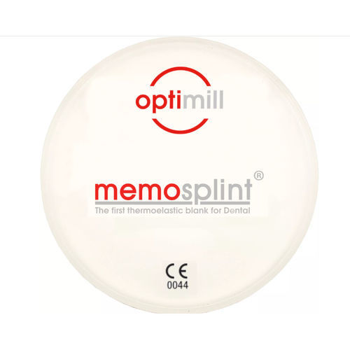 Стоматологический материал из термопластика - optimill memosplint - Dentona AG - из полимера / для терапевтических желобов / прозрачный