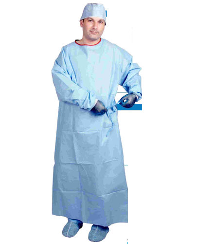 Хирургический халат унисекс - MEDCROSS™ - AGS Medical - из полиэстера / для одноразового применения / дышащий