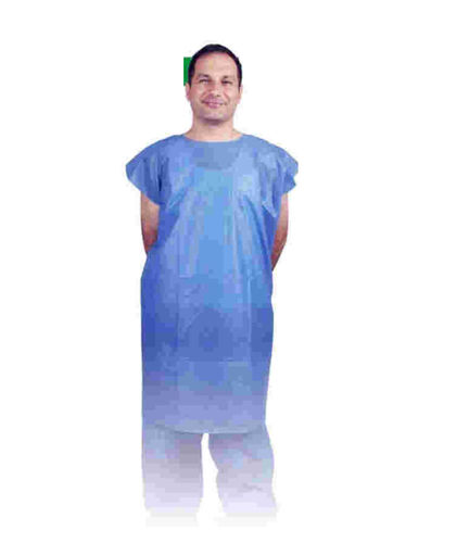 Рубашка для больного унисекс - SUPERSOFT™ - AGS Medical - для одноразового применения / синяя
