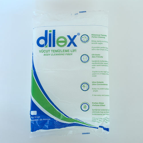 Очищающие салфетки для гигиены тела - Dilex®  - Dilamed Tıbbi Ürünler San Ve Tic. A.S. - 20 штук