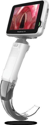 Видеоларингоскоп с большим углом - SharpScope 100 - Allied Medical Limited - с высоким разрешением / со встроенным видеомонитором / для одноразового использования