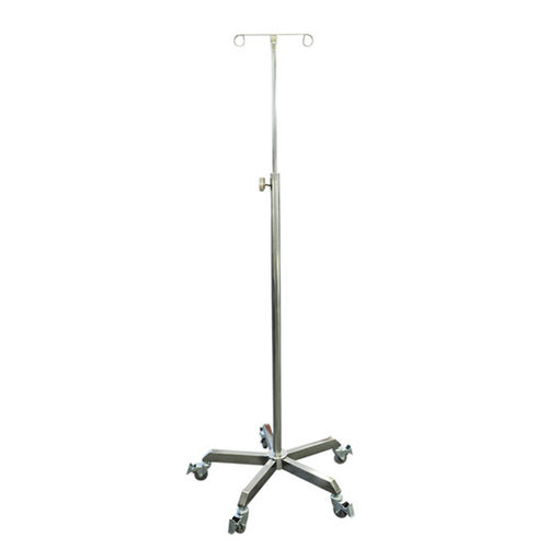 Стойка для сыворотки на роликах - IVP2H - Pacific Medical - 2 крюка / из нержавеющей стали