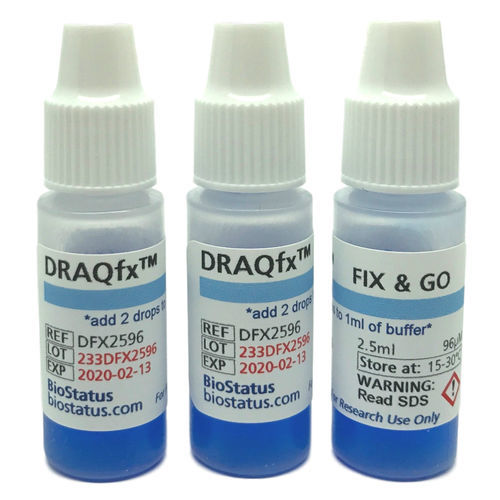 Реактив красящий раствор - DRAQfx™ FIX & GO - BioStatus - краситель / для исследований / жидкость