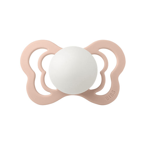Соска-пустышка для младенцев из силикона - Couture GLOW - BIBS - из латекса / с анатомическим наконечником / розовая