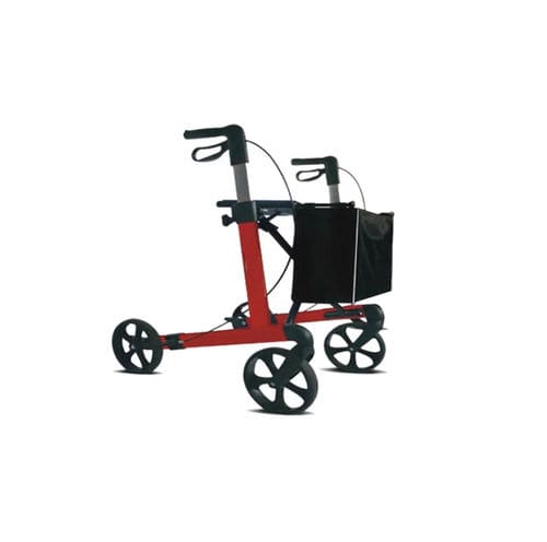 4-колесный ролятор - LR550 - Shanghai Meddo Medical Devices Co., Ltd. - алюминиевая рама / с сиденьем / складной