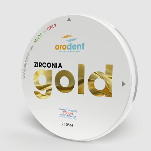 Циркониевый стоматологический материал - Gold  - Orodent srl - для зубных мостов / для зубных коронок / для восстановления зубов