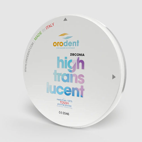 Циркониевый стоматологический материал - Orodent srl - для зубных мостов / для зубных коронок / для керамического ламинирования