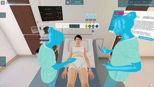 Программное обеспечение для обслуживания средним медицинским персоналом - Acute Abdominal Pain - UbiSim - для обезболивания / учебное / для симуляции