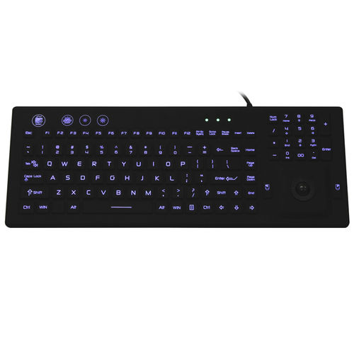 Клавиатура с указателем - JH-IKB800BL - Jinghong Industrial - из силикона / моющаяся / USB