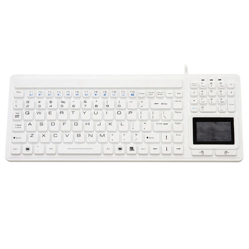 Медицинская клавиатура с сенсорной панелью - JH-IKB107 - Jinghong Industrial - из силикона / USB / водостойкая