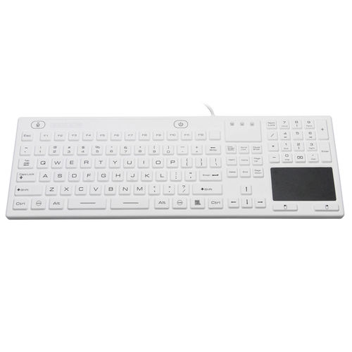 Медицинская клавиатура с сенсорной панелью - JH-IKB110 - Jinghong Industrial - из силикона / USB / водостойкая