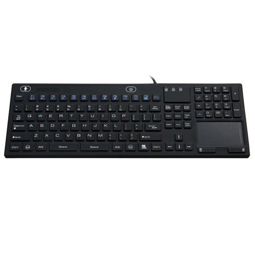 Медицинская клавиатура с указателем - JH-IKB110 - Jinghong Industrial - из силикона / дезинфицируемая / герметичная