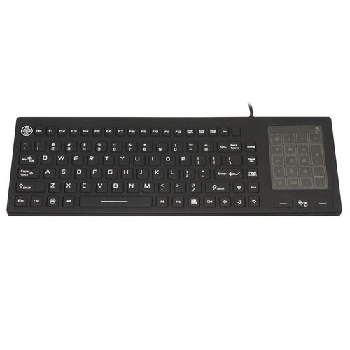 Клавиатура с указателем - JH-IKB700 - Jinghong Industrial - из силикона / моющаяся / дезинфицируемая
