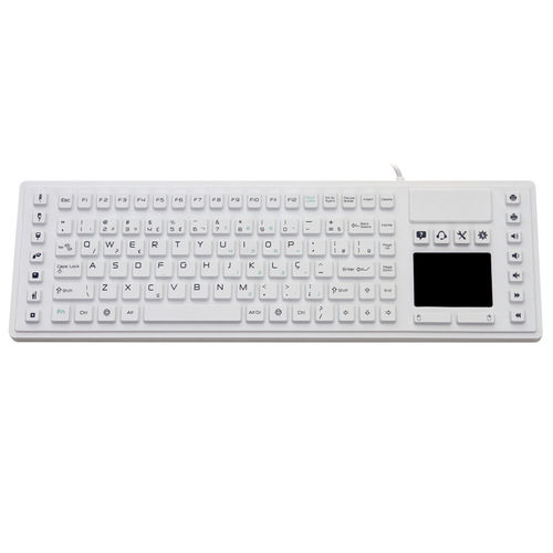 Медицинская клавиатура с сенсорной панелью - JH-IKB180 - Jinghong Industrial - из силикона / USB / водостойкая