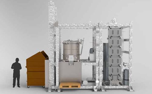 Система обработки отходов для опасных материалов - Converter® H1000 - OMPECO SRL - для фармацевтической промышленности / медицинская / автоматическая