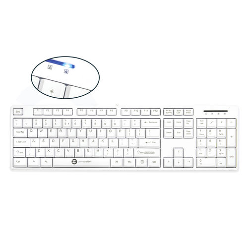 Медицинская клавиатура с цифровым блоком клавиатуры - CLEANTYPE® BASIC KPL-U10060 - GETT Asia Ltd. - из силикона / USB / водостойкая