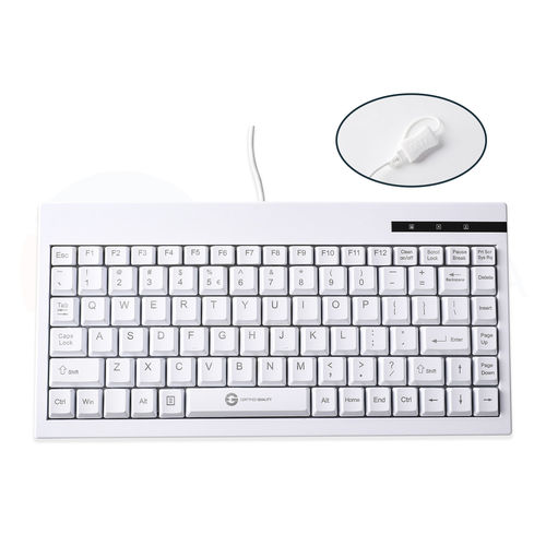 Медицинская клавиатура с указателем - BASIC COMPACT KPL-U10300 - GETT Asia Ltd. - моющаяся / USB / контроля инфекций