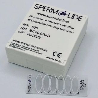 Предметное стекло для микроскопа - spermlide series - SPERMTECH Sperm Analysis Technologies S.L.