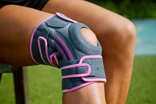 Поддерживающая повязка для колена - Horizonte Sport Products - с открытым коленом