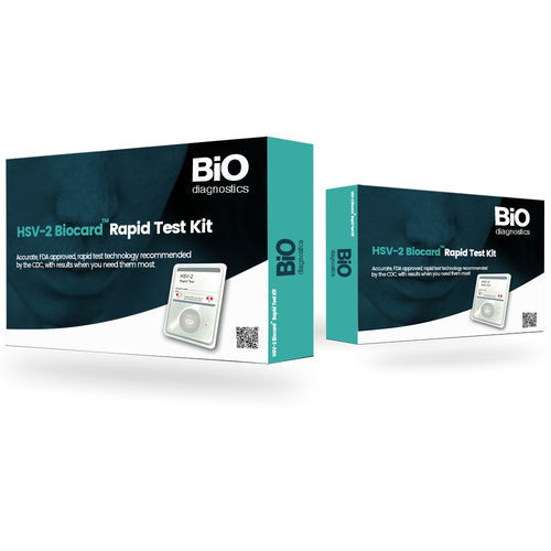 Экспресс-тест для аллергий - BioCard™  - Bio Diagnostics ltd - на вирус простого герпеса / ELISA / методом иммунохемилюминесцентного анализа