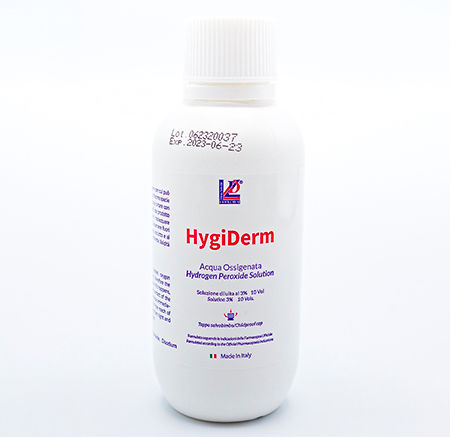 Моющее средство жидкость - HygiDerm - Liofilchem S.r.l. - 1000 мл / 250 мл / перекись водорода