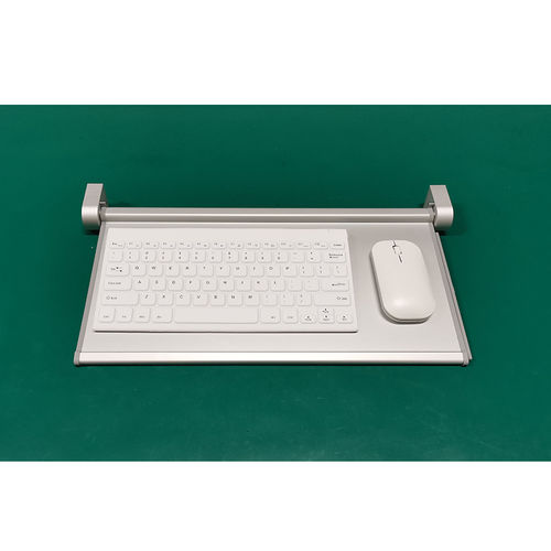 Медицинская клавиатура из алюминия - S400-TR-DT - Guangzhou GT-Interaction Technology Co., Ltd - дезинфицируемая / антибактериальная / с держателем для клавиатуры