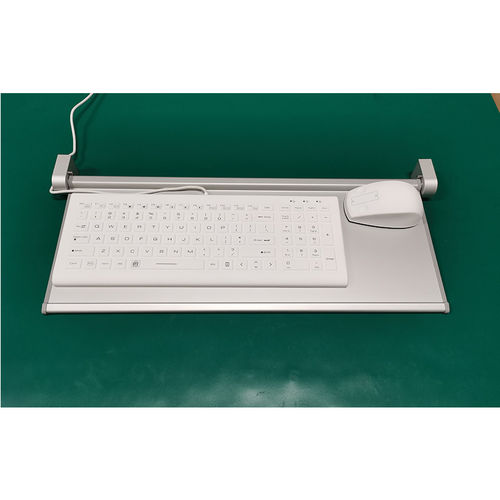 Медицинская клавиатура из алюминия - S520-DT - Guangzhou GT-Interaction Technology Co., Ltd - дезинфицируемая / антибактериальная / с держателем для клавиатуры