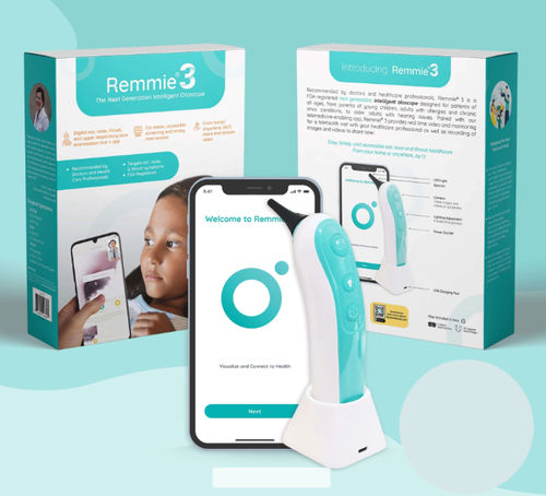 Педиатрический видеоотоскоп - Remmie Inc. - с зеркальцем