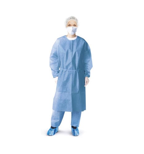Хирургический халат унисекс - SMD 1202 - SteriMed Medical Devices - для одноразового применения / нетканый / синий