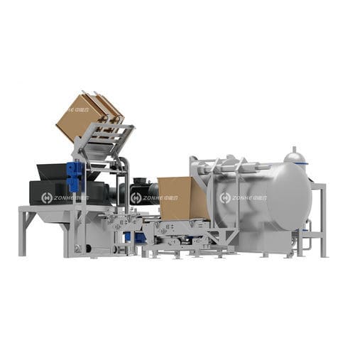 Медицинская система обработки отходов - 3-7t/d - Zhucheng Zhongnenghe Machinery Technology Co., Ltd. - автоматическая / со стерилизатором
