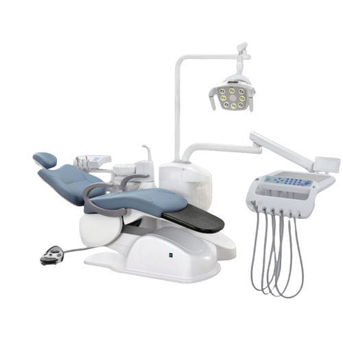 Стоматологическая установка с электрическим креслом - LTMED-A6600 - LeadThink Medical Equipment Co.,Ltd. - с гибким подголовником / с аппаратом для гигиены / с держателем инструментов