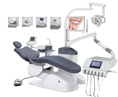Стоматологическая установка с электрическим креслом - LTMED-A6800 - LeadThink Medical Equipment Co.,Ltd. - с гибким подголовником / с аппаратом для гигиены / с держателем инструментов