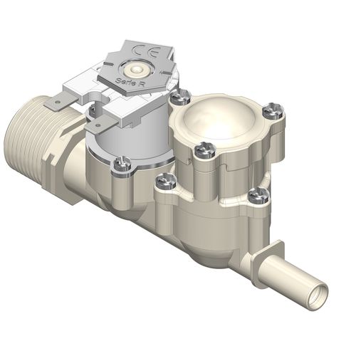 Клапан медицинской - R DUAL 266 - Rpe - с соленоидом / с прямым приводом / из силикона