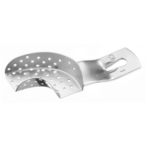 Стоматологическая оттискная ложка частичный зубной ряд - TD-04-101 - Tillid Dental - перфорированная