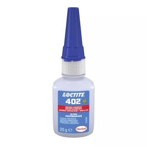 Цианоакрилатный медицинский клей - LOCTITE® 402 - Henkel - для одноразовых медицинских приборов / для резины / для металла