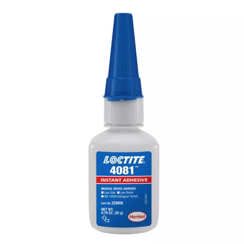 Цианоакрилатный медицинский клей - LOCTITE® 4081 - Henkel - для одноразовых медицинских приборов / для металла / для пластмассы