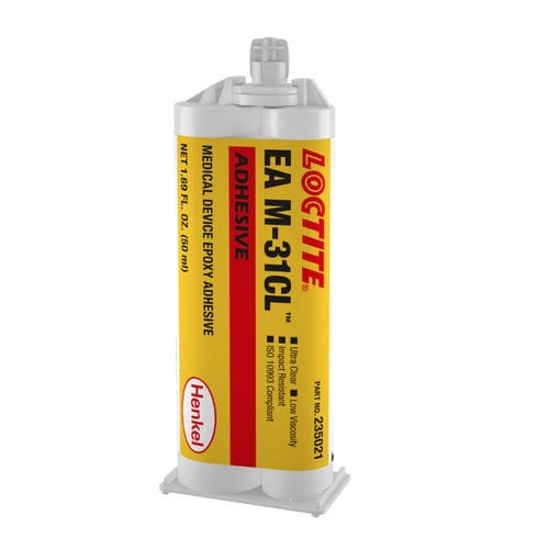 Медицинский клей из эпоксидной смолы - LOCTITE® EA M-31CL - Henkel - для медицинских приборов / для стекловолокна / для металла