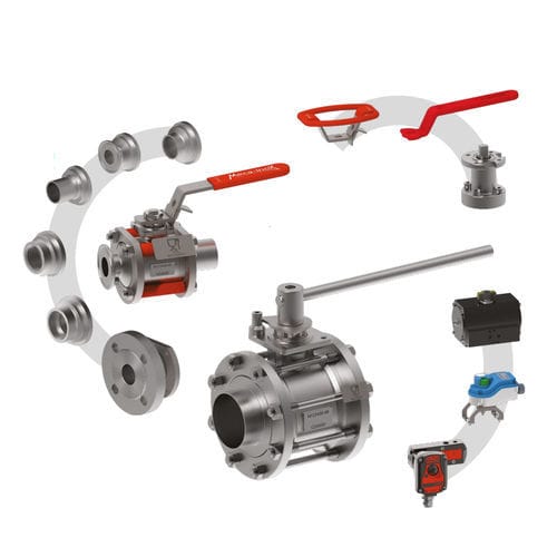 Клапан со сферическим золотником - PZ4 I - Meca-Inox - вода / для масла / для пара
