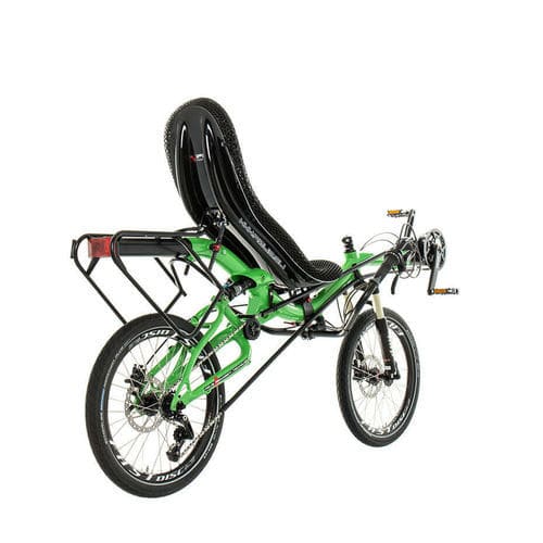 Лежачий велосипед с педалями - MINI - Azub Bike - для взрослых / зеленая