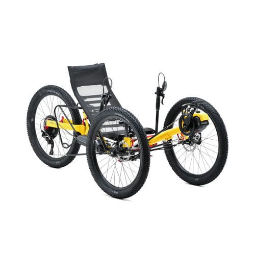 Лежачий трехколесный велосипед с педалями - Ti-FLY X - Azub Bike - для взрослых / складной / черный