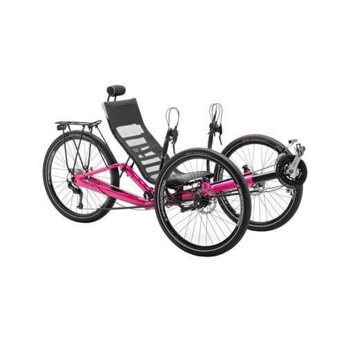 Лежачий трехколесный велосипед с педалями - T-Tris AR - Azub Bike - для взрослых / складной / желтый
