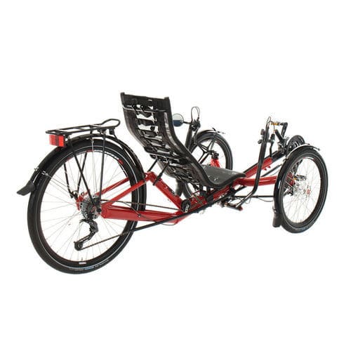 Лежачий трехколесный велосипед с педалями - T-Tris 26 - Azub Bike - для взрослых / складной / красный