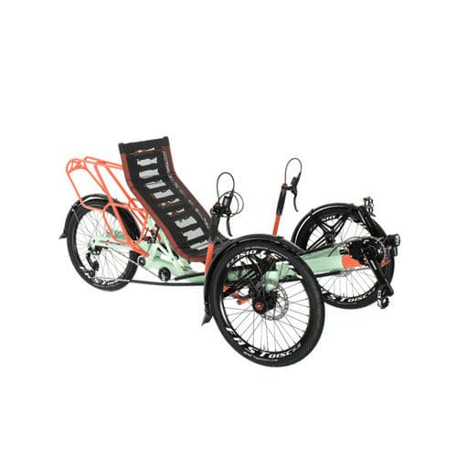 Лежачий трехколесный велосипед с педалями - TRIcon 20 - Azub Bike - для взрослых / складной / оранжевый