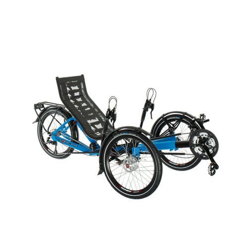 Лежачий трехколесный велосипед с педалями - T-Tris 20 - Azub Bike - для взрослых / складной / черный