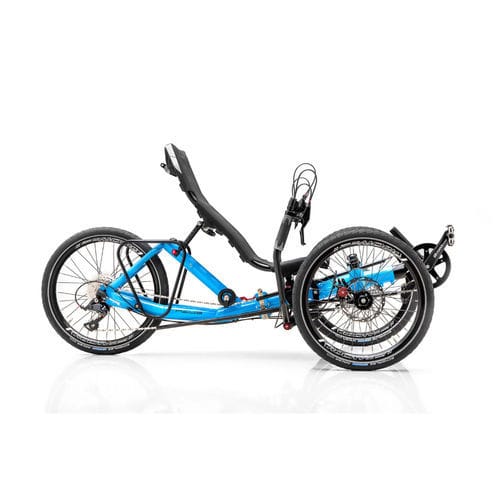 Лежачий трехколесный велосипед с педалями - T-Trisek - Azub Bike - педиатрический / складной / черный