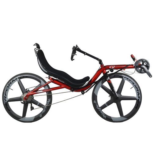 Лежачий велосипед с педалями - High racer 700c Disc - Cycles Performer - для взрослых / красная
