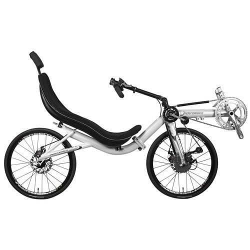 Лежачий велосипед с педалями - Conquer - Cycles Performer - для взрослых / белая