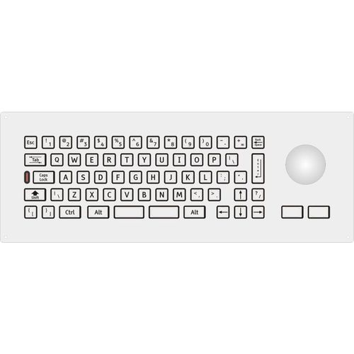 Клавиатура с указателем - 2212-35232 - STORM INTERFACE - с цифровым блоком клавиатуры / из нержавеющей стали / из металла