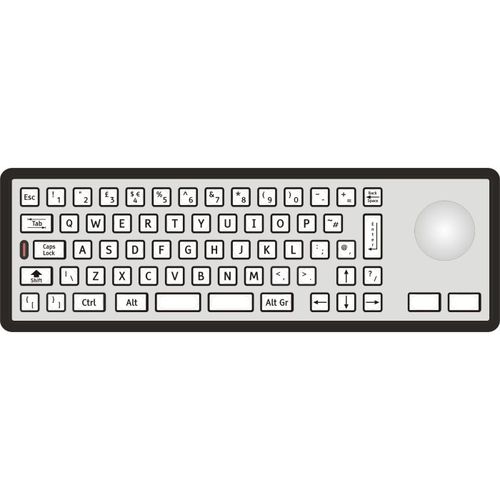 Клавиатура с указателем - 2210-35231 - STORM INTERFACE - с цифровым блоком клавиатуры / из нержавеющей стали / из металла